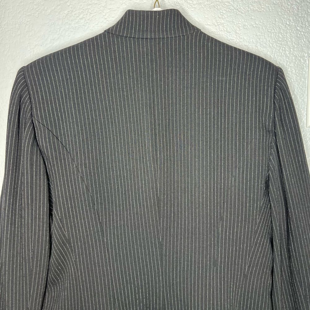 Armani Collezioni Structured Black Pinstripe Blac… - image 6